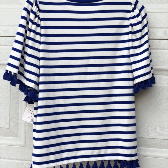Kate Spade new york tassel stripe flutter sleeve - Picture 6 of 7